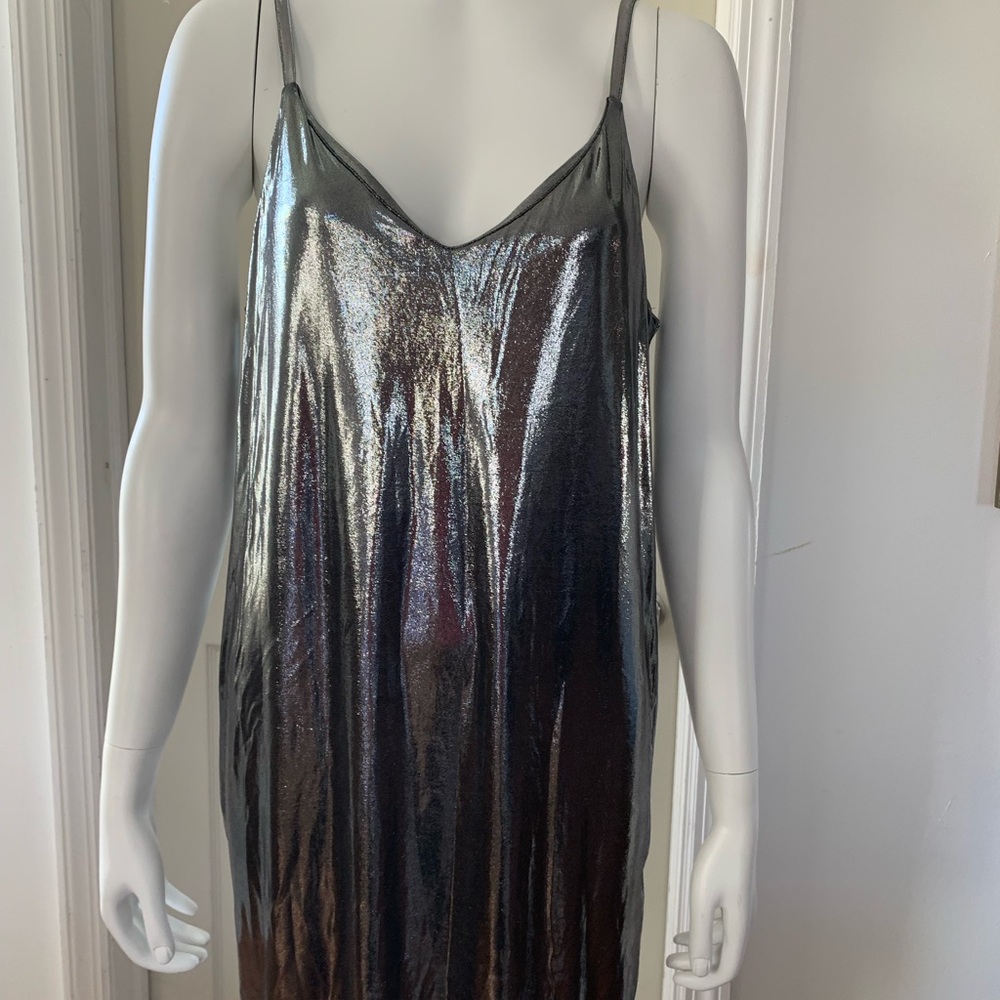 H&M glittery slip in black